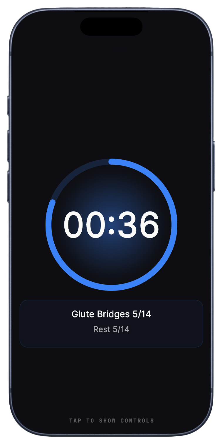 EMOM timer interface