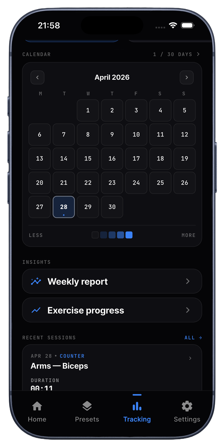 Daily data tracking